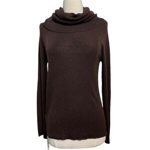 Wool-Blend cowl neck Semi-Sheer Sweater, size X-large, NWT